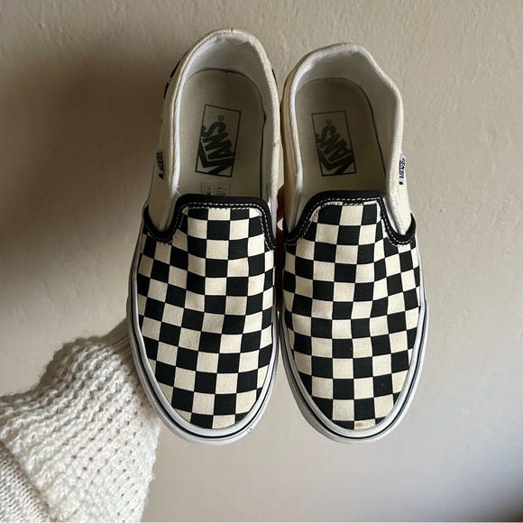 Vans Shoes - Vans checkerboard slip-on - Size 7.5